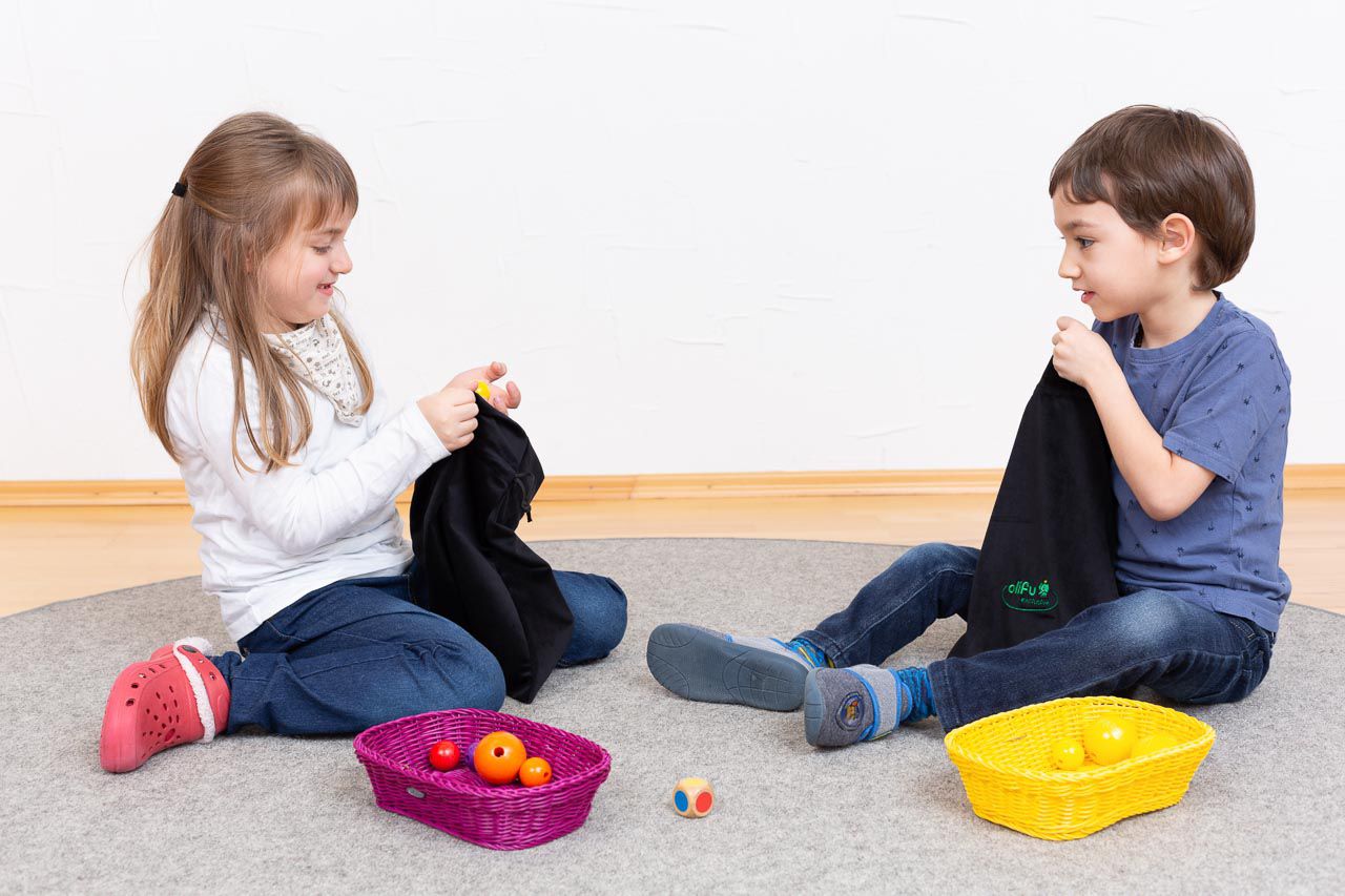 Samtbeutel 100er, schwarz, 3er-Pack