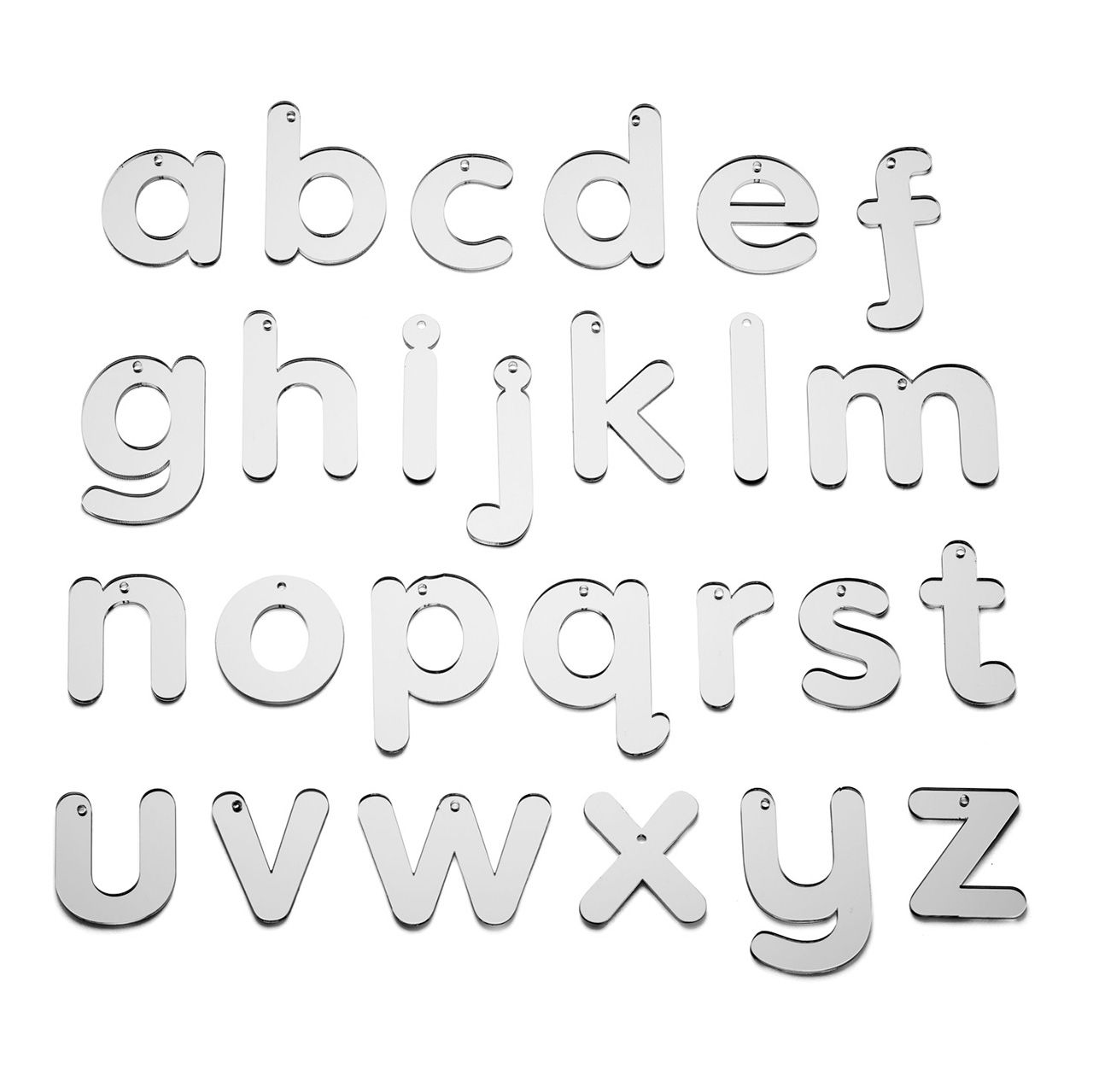 Spiegel Buchstaben, 26-tlg