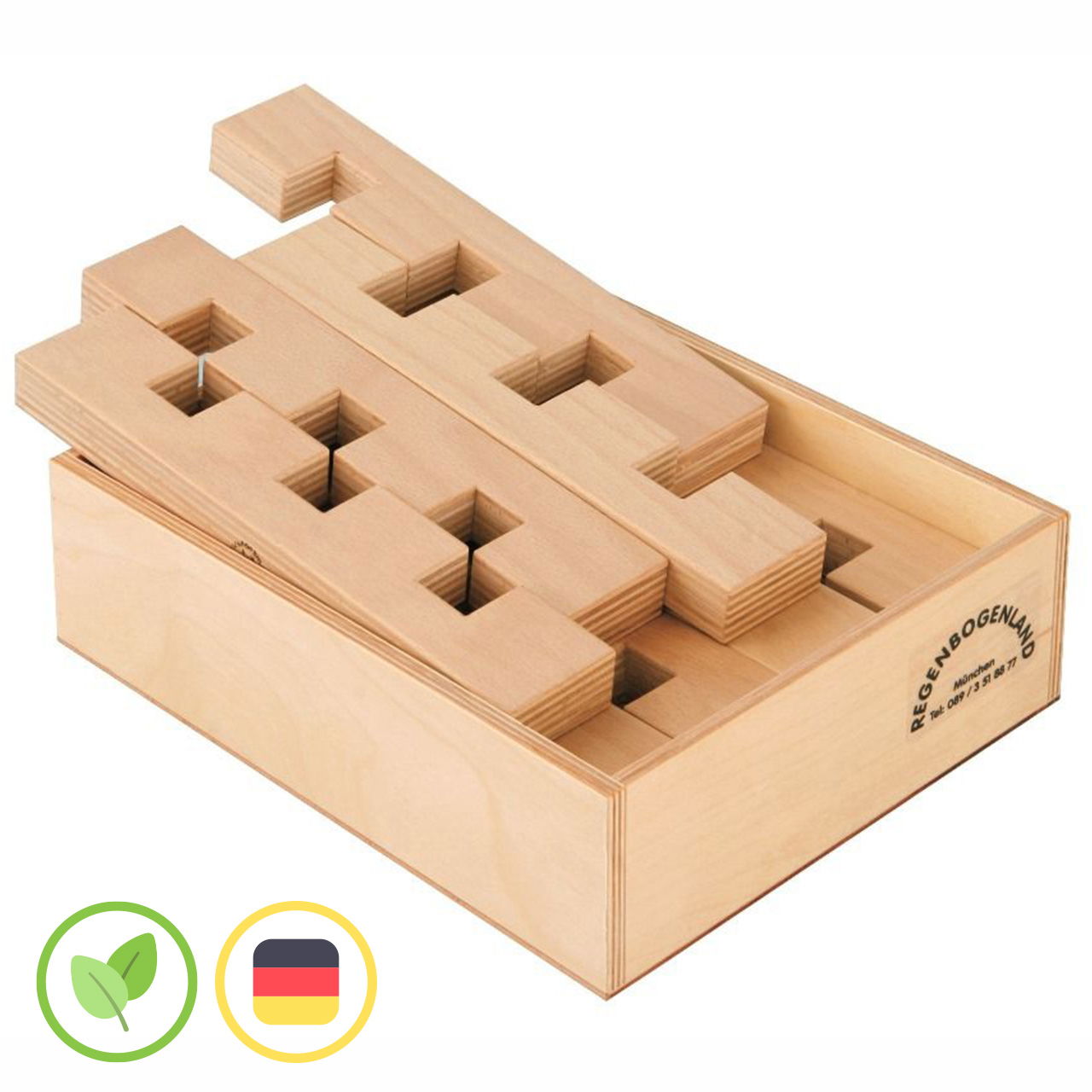 T3-Leisten Set mit Holzkiste 12 tlg.