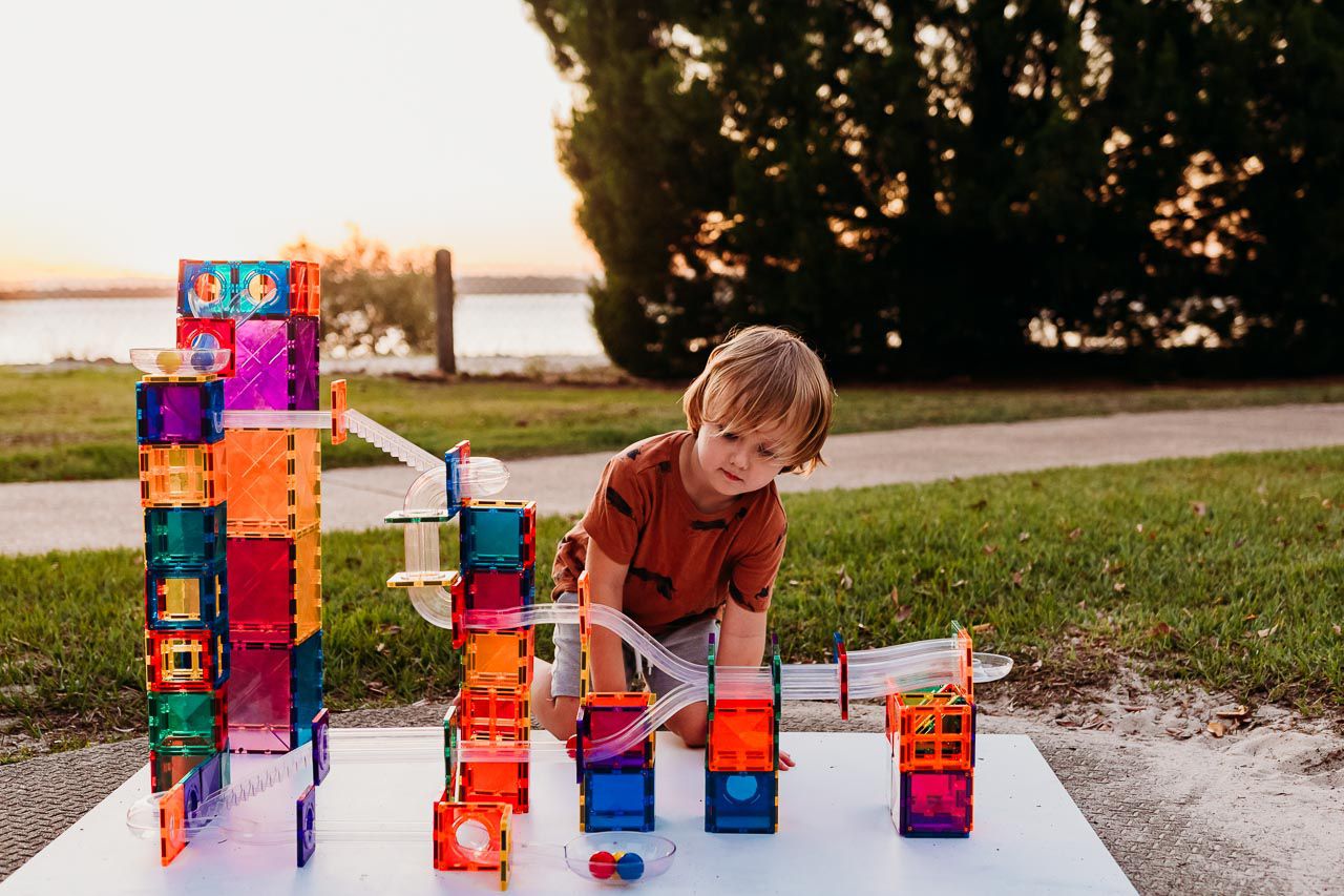 Connetix Ball Run 92er-Pack, Rainbow