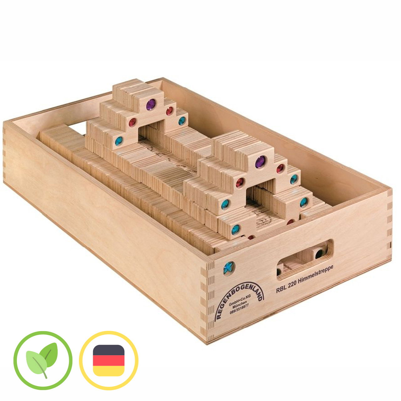 Himmelstreppe-Set mit Holzkiste 40-tlg.
