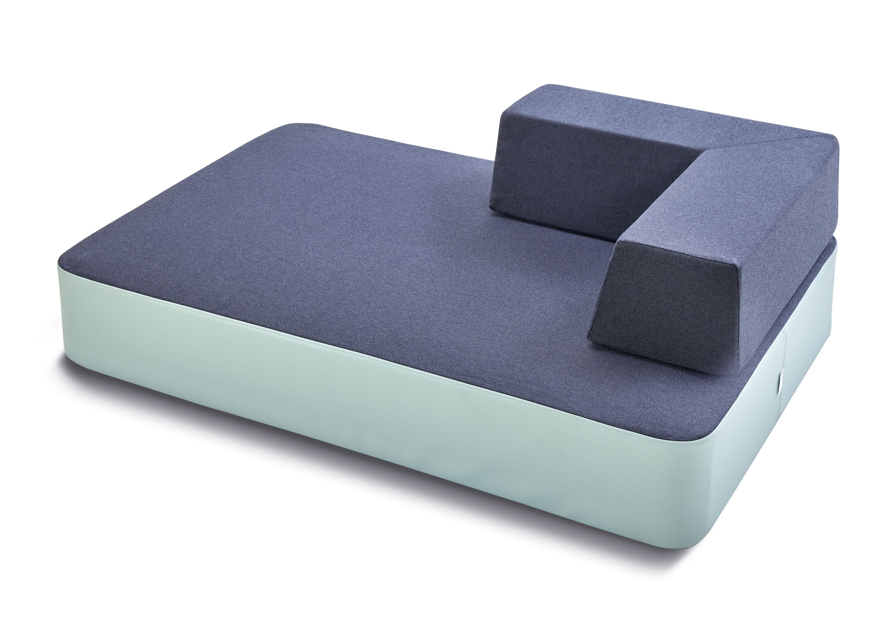 olifu Hüpfpolster S, Indoor, schwarz-grau/jade