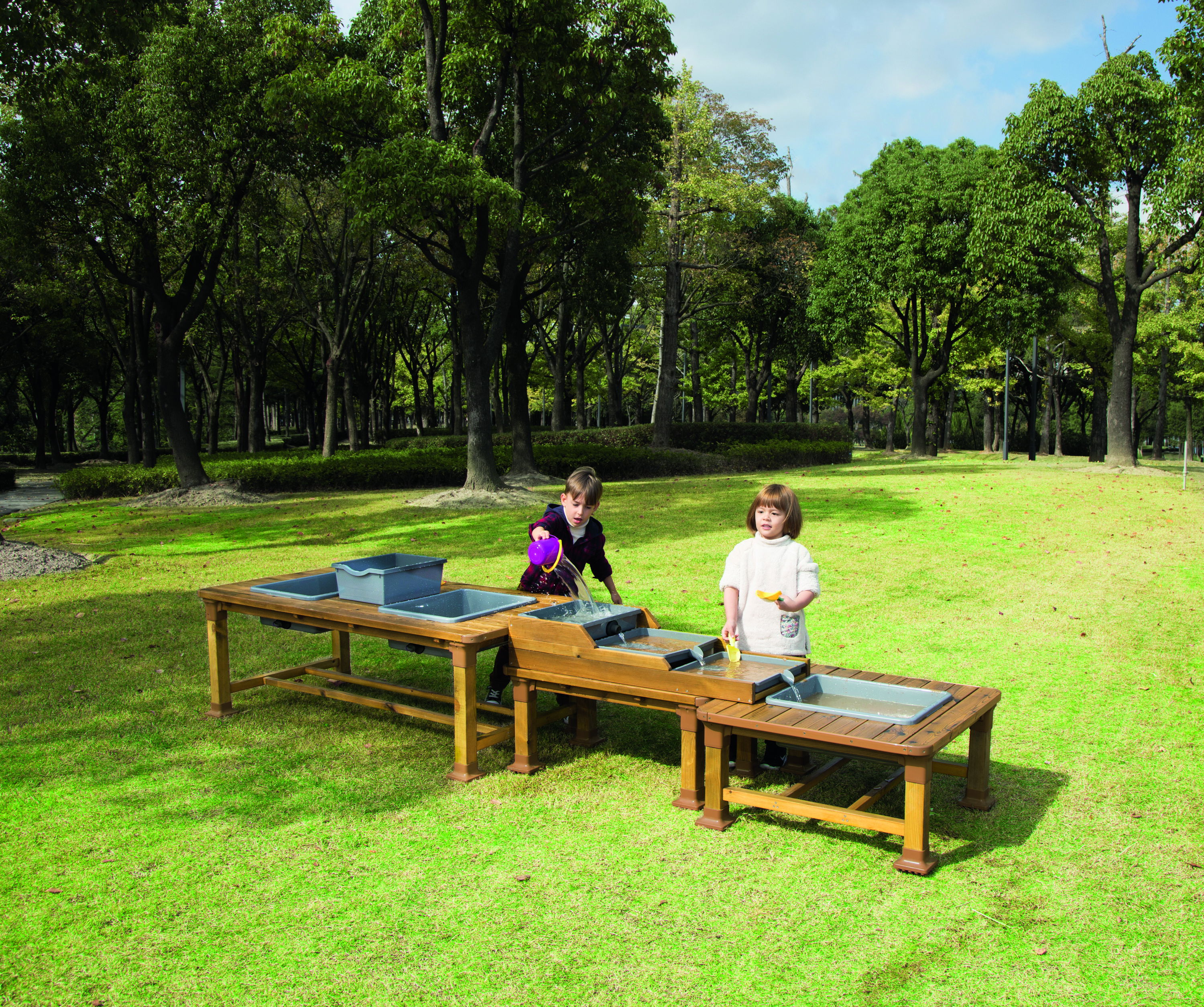 Outdoor-Matschanlage 3er-Set