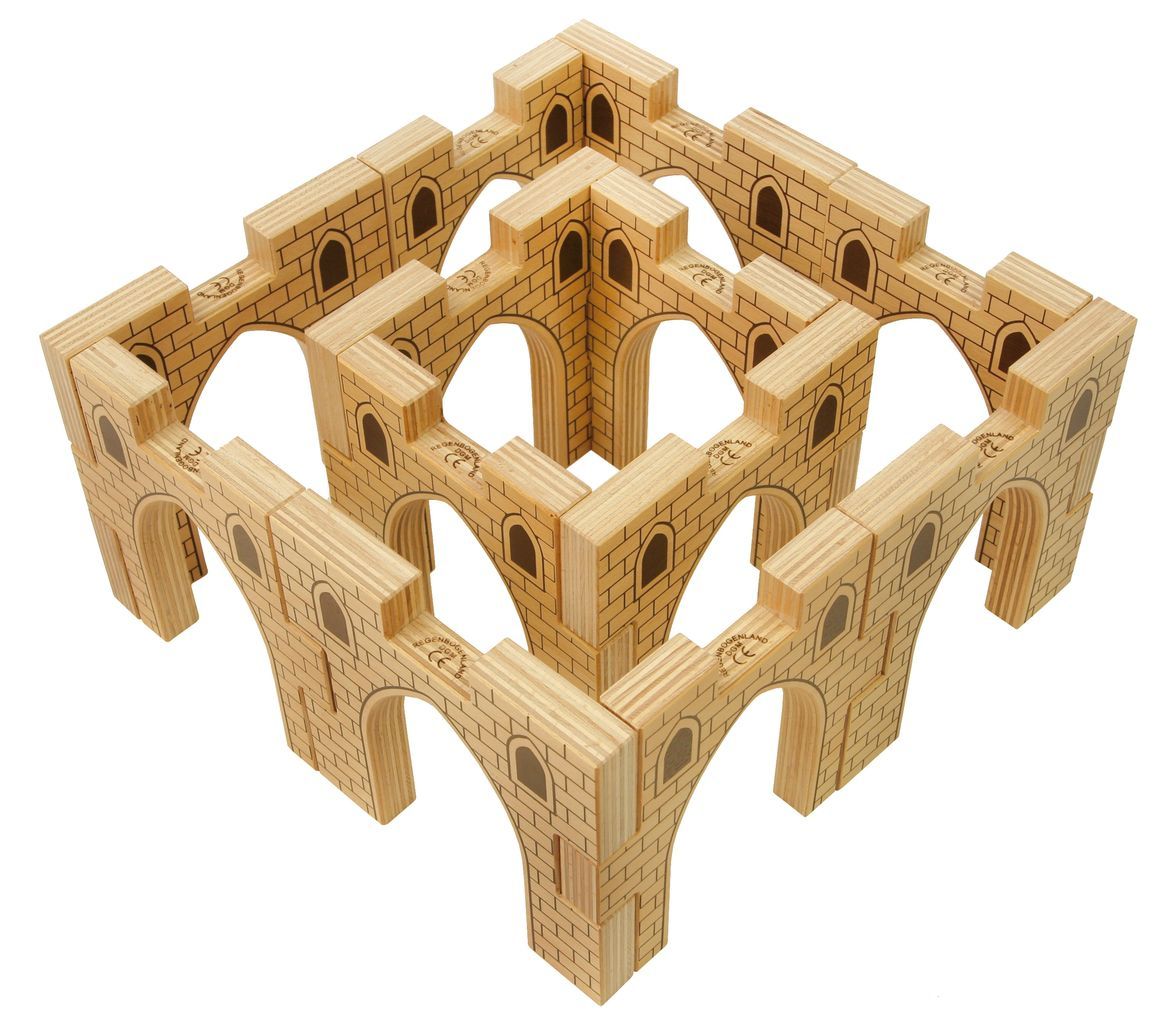 Arkaden Set mit Holzkiste 12 tlg.