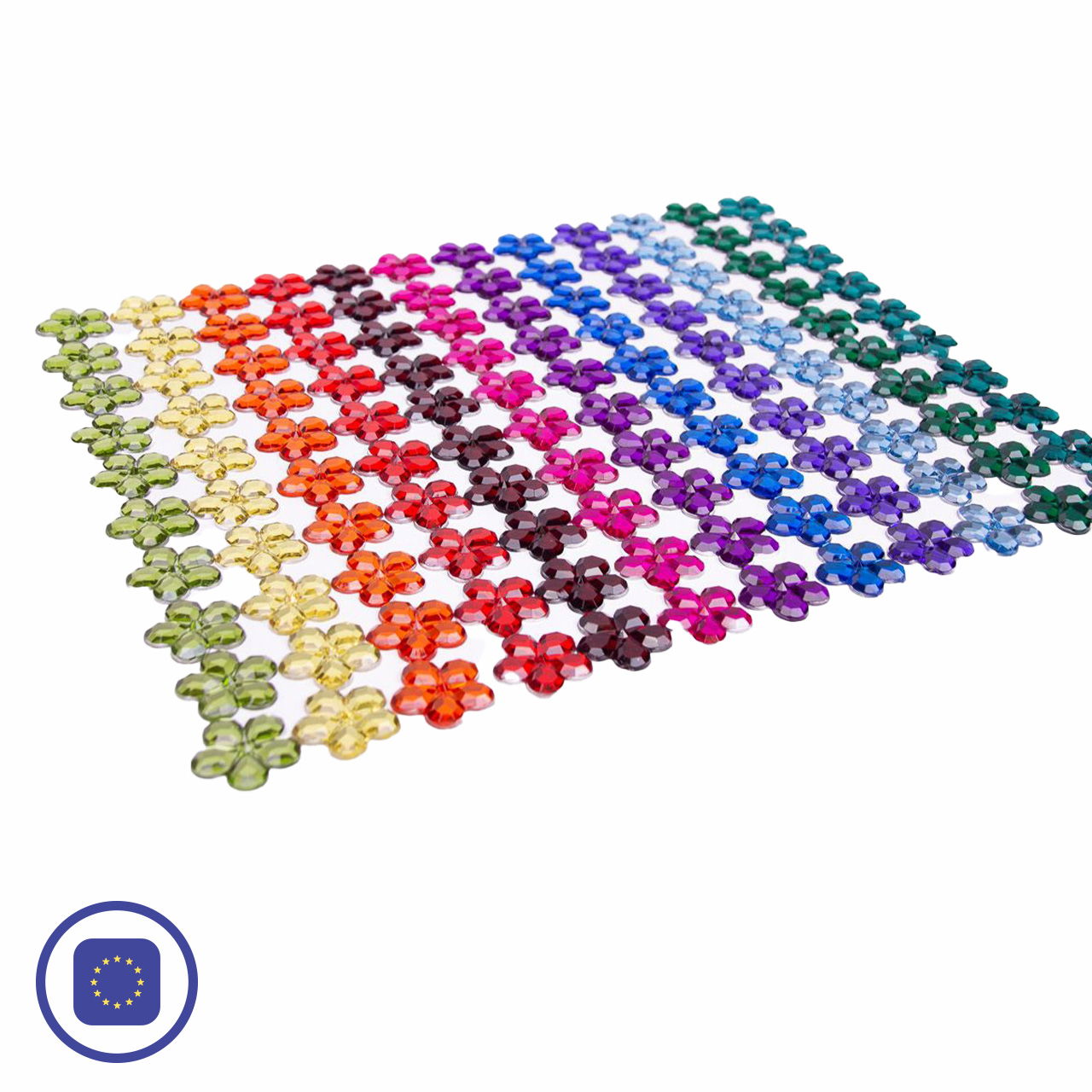 Funkelsteine für Farbenkreis Blumen 120 tlg.