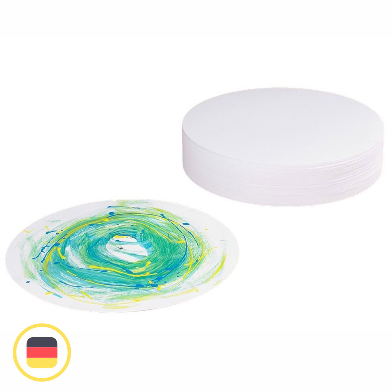 Rundpapier 200er-Pack, 350g