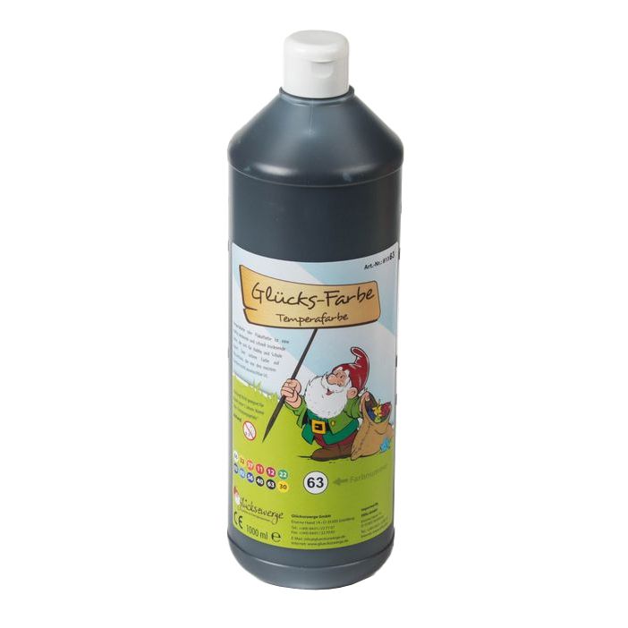 Temperafarbe 1.000 ml schwarz