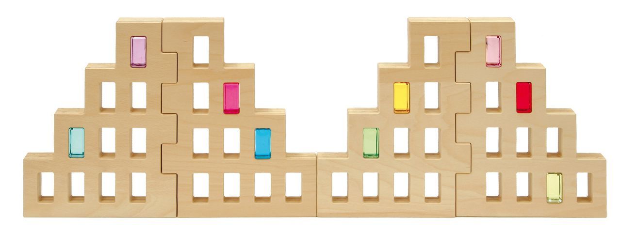 Skyline Set mit Holzkiste 4 tlg.