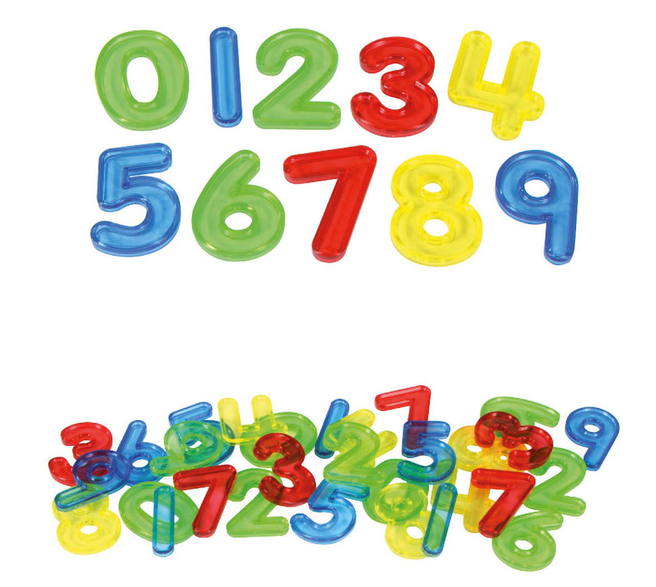 Transparente Zahlen, 30er-Pack